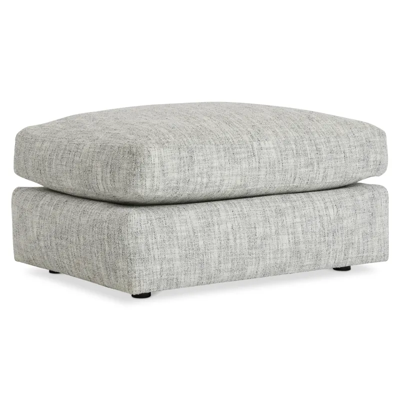 Plush Serena Fabric Ottoman