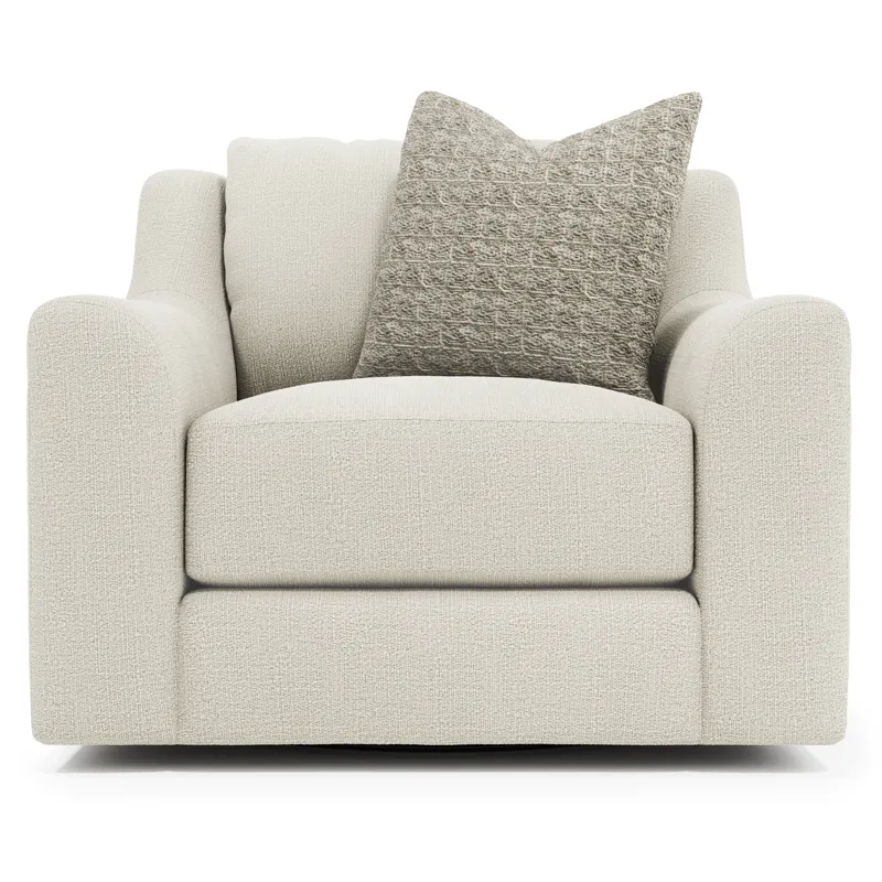 Plush Gabi Fabric Swivel Chair