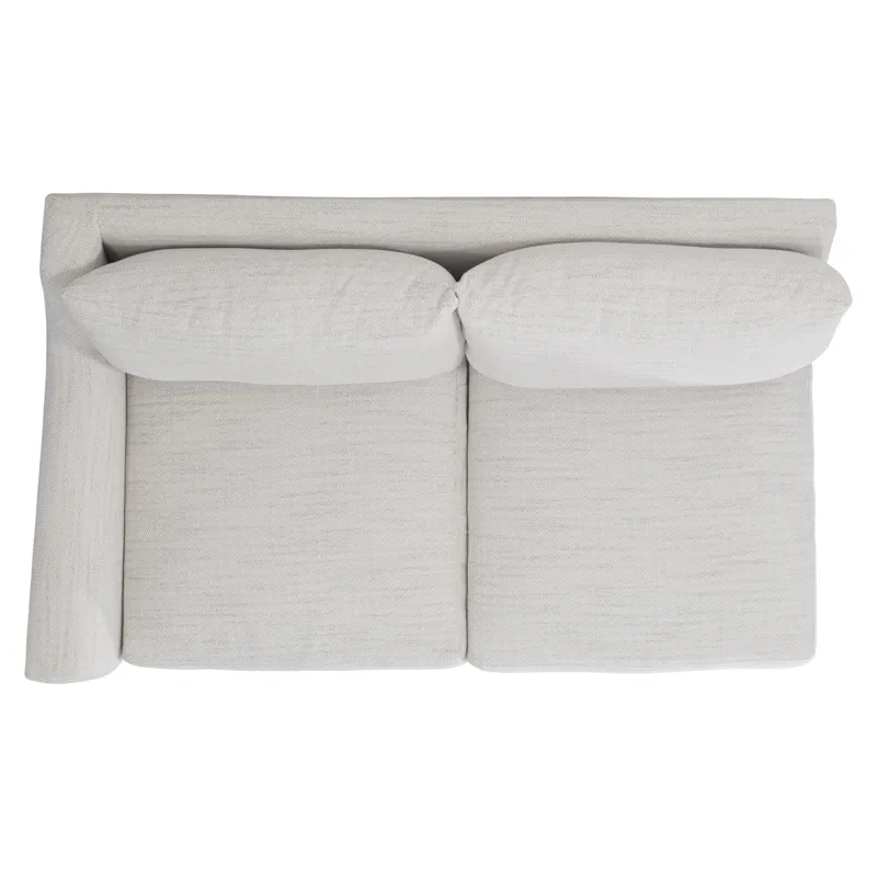 Plush Gabi Fabric Left Arm Loveseat