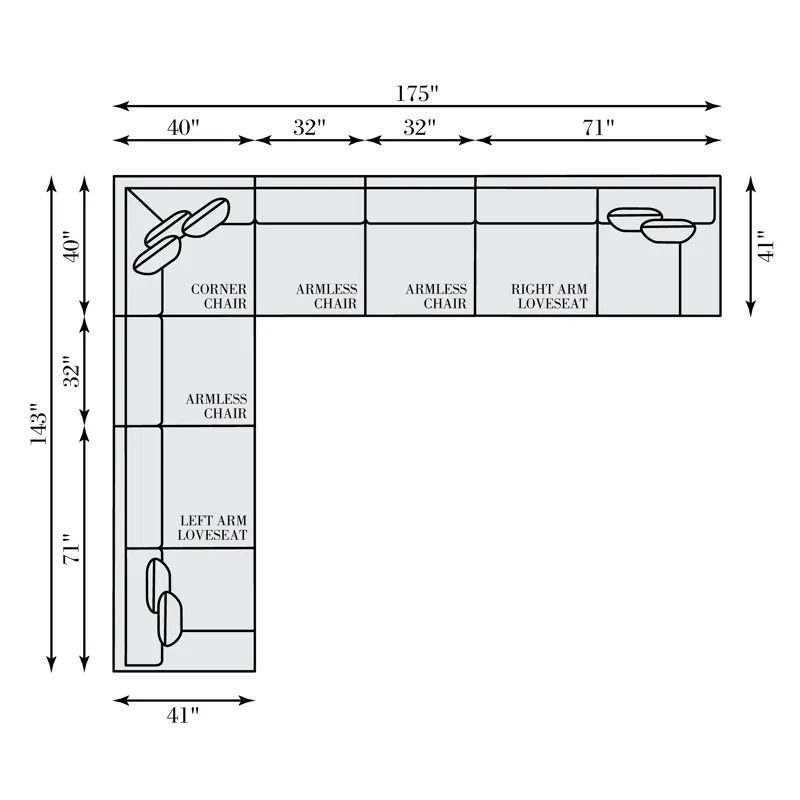 Serena Fabric Sectional