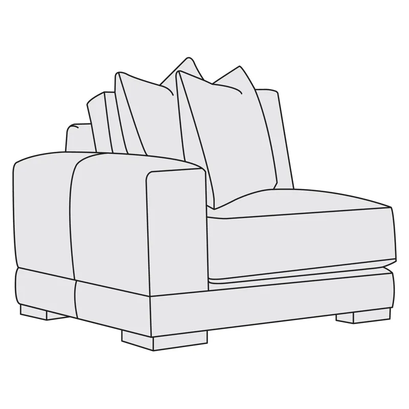 Lars Leather Left Arm Chair