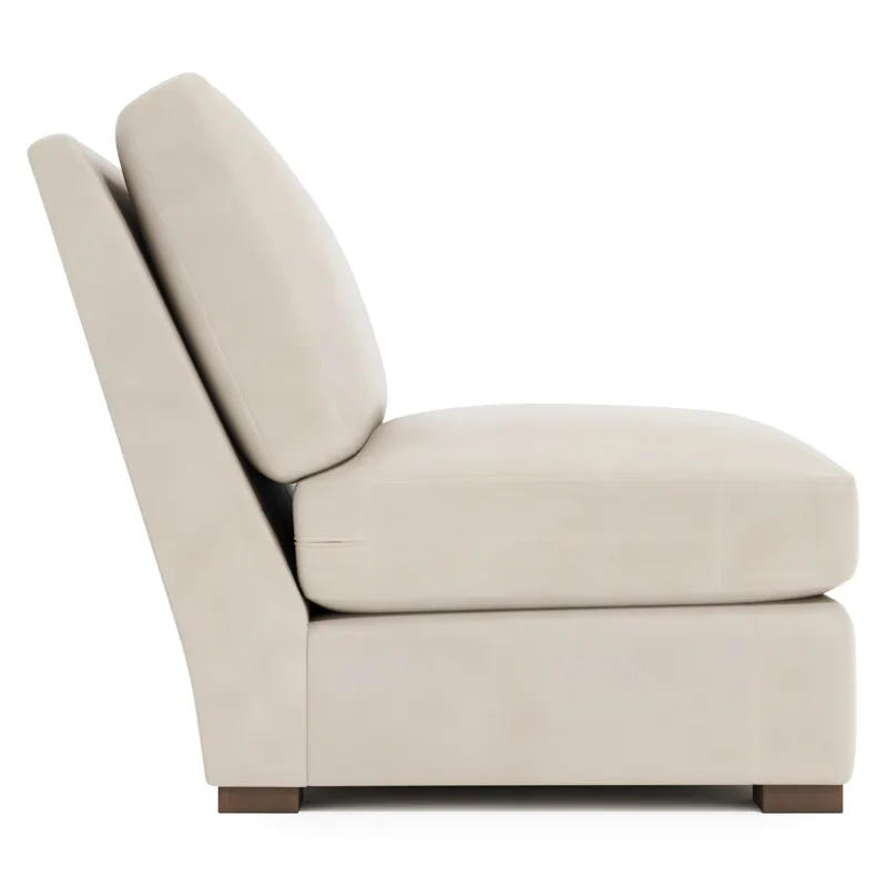 Ventura Leather Armless Chair