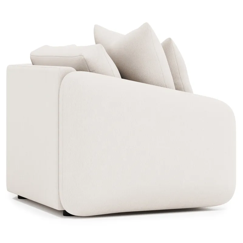 Soleil Fabric Left Arm Loveseat
