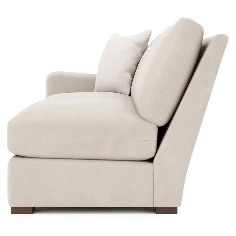 Ventura Leather Left Arm Loveseat