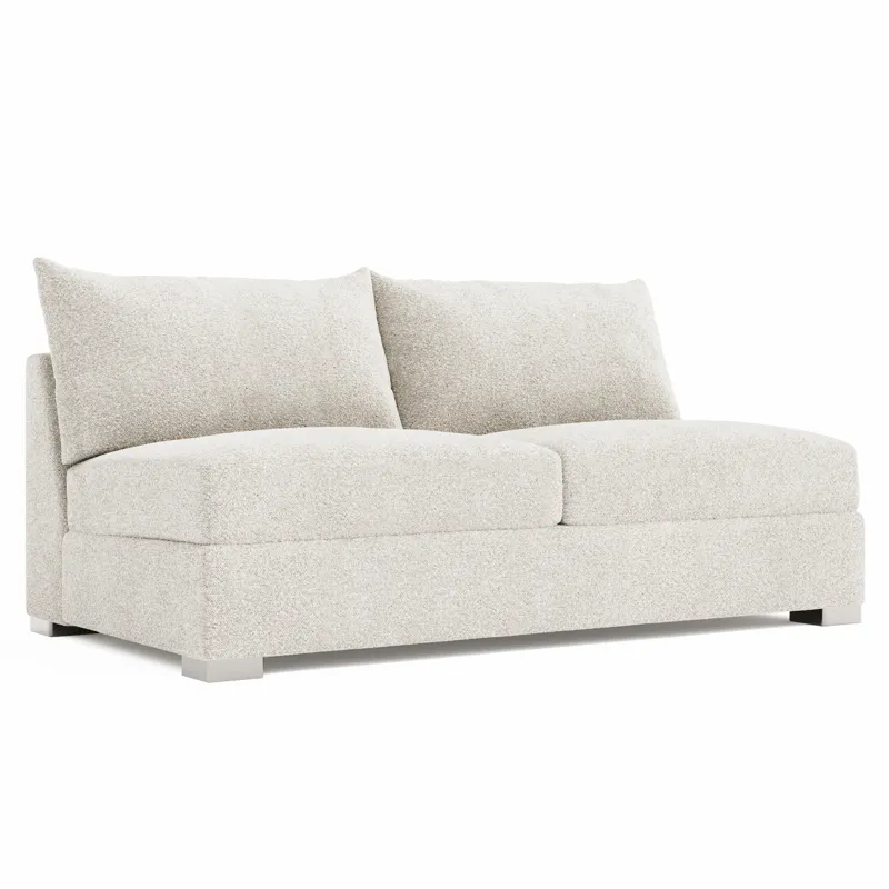 Helena Fabric Armless Loveseat