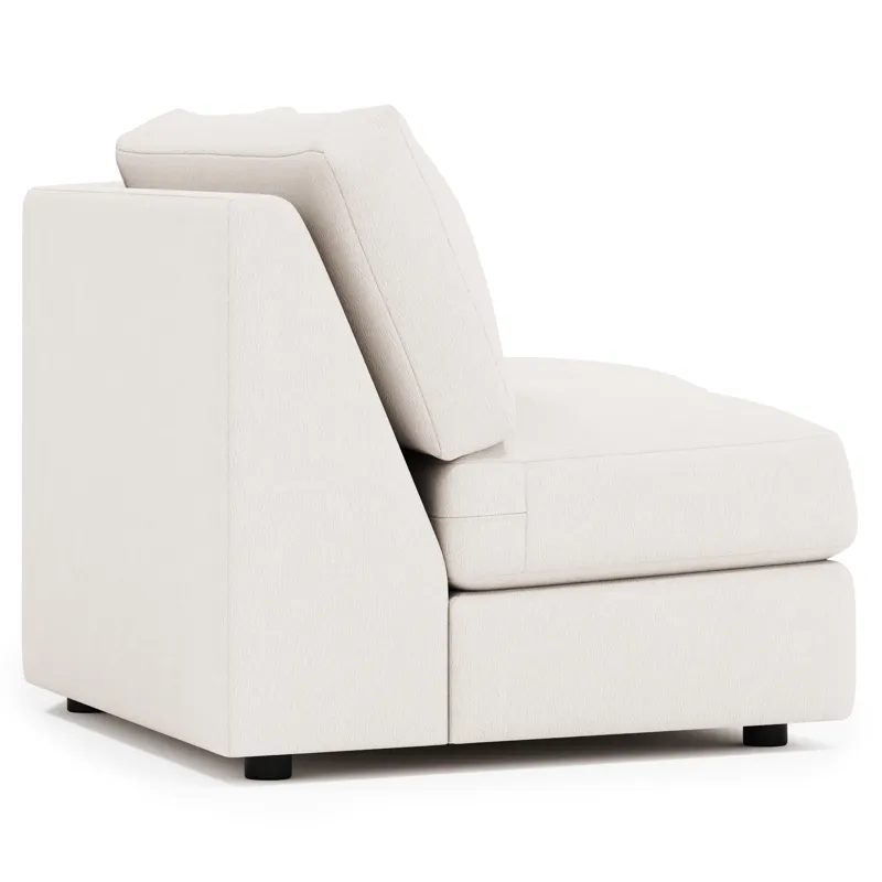 Soleil Fabric Armless Loveseat