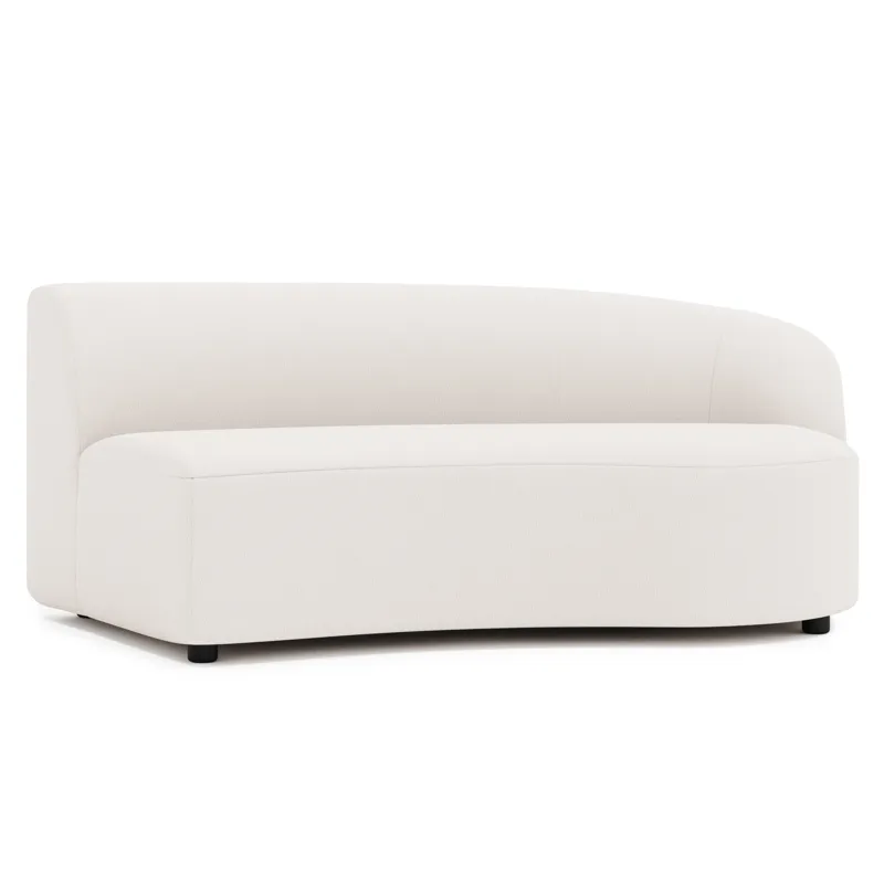 Plush Elle Fabric Right Arm Loveseat