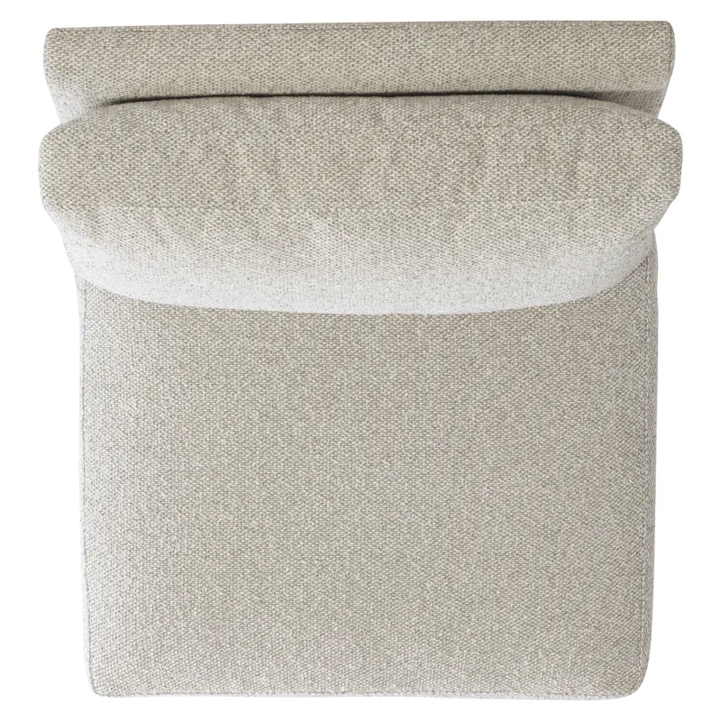 Plush Ventura Fabric Armless Chair