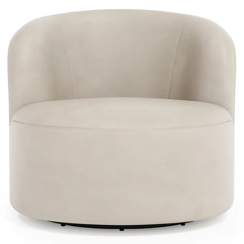 Elle Leather Swivel Chair
