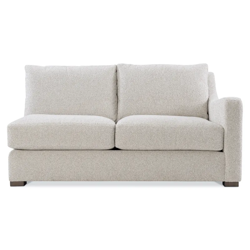 Plush Ventura Fabric Right Arm Loveseat