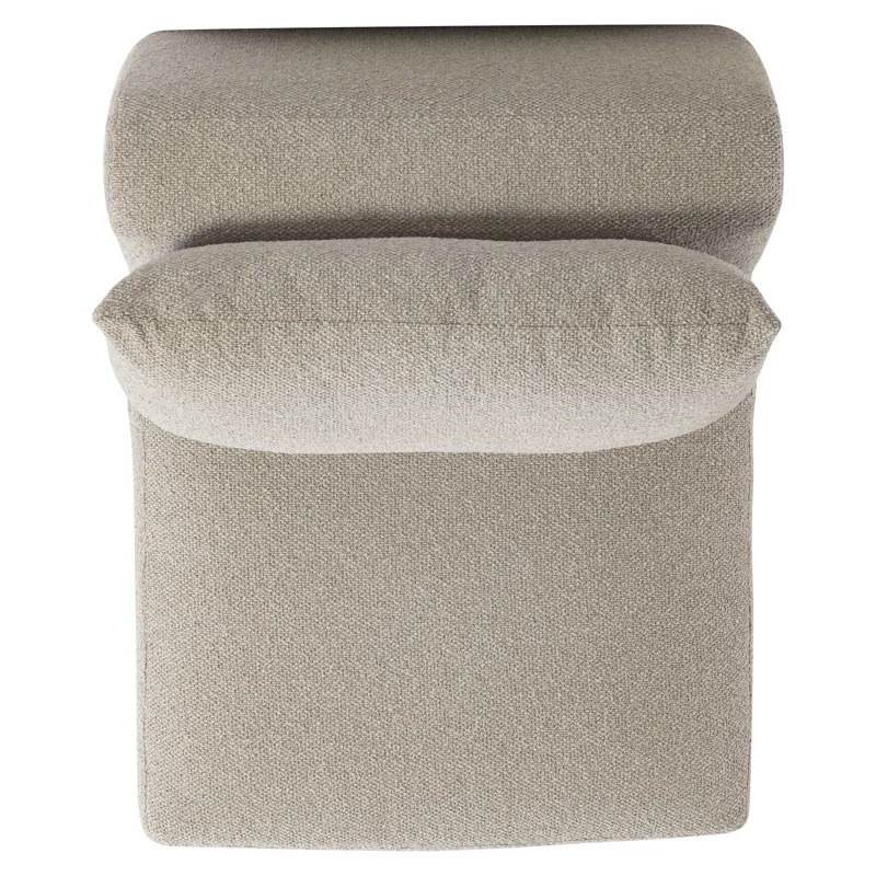 Plush Jules Fabric Armless Chair