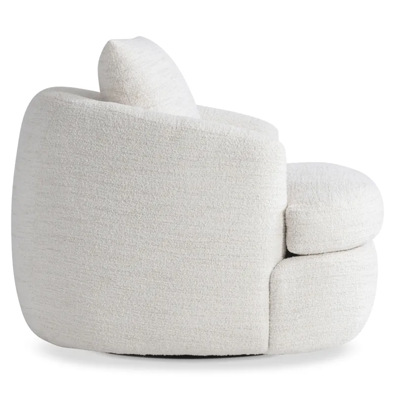Plush Jules Fabric Swivel Chair