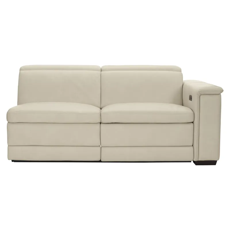 Lioni Leather Right Arm Power Motion Loveseat