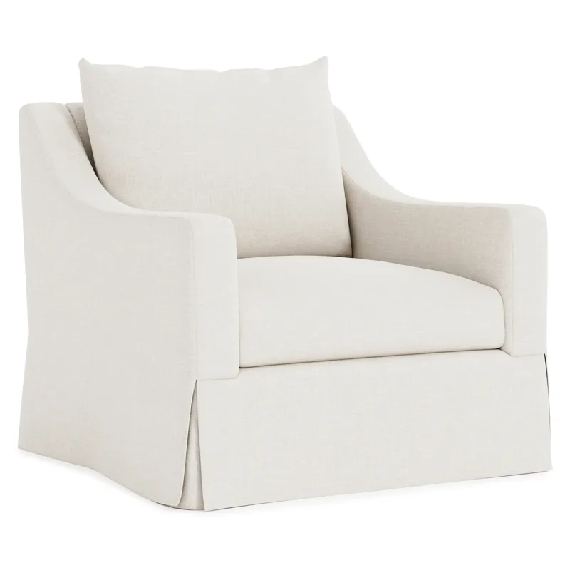 Plush Grace Fabric Swivel Chair