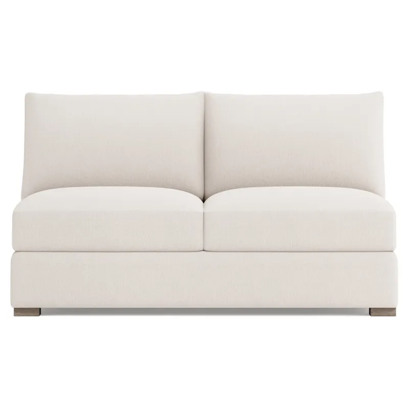 Ventura Fabric Armless Loveseat