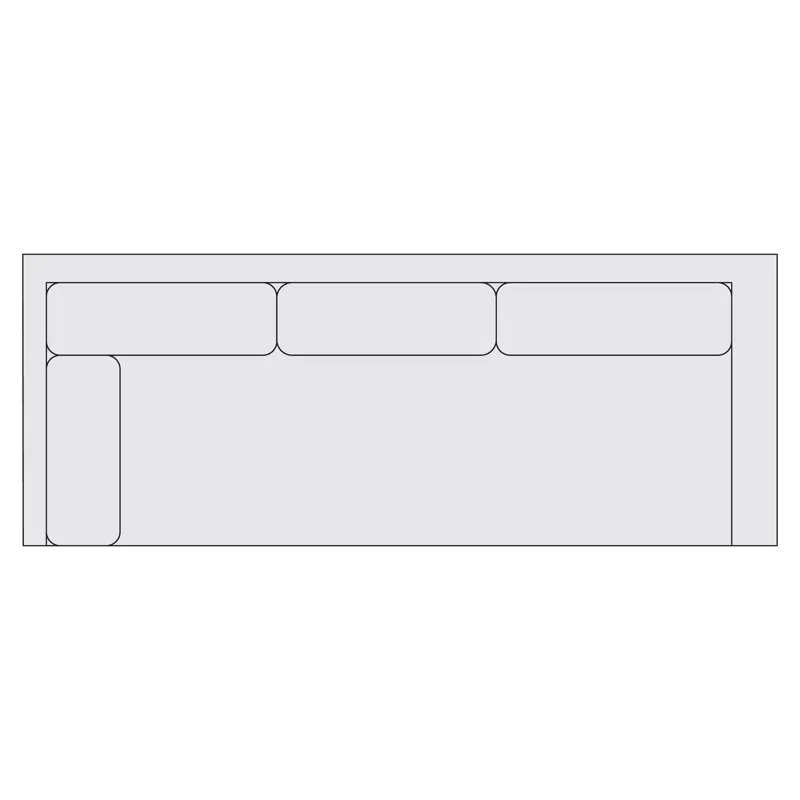 Signature Seating Fabric Left Arm Return Sofa