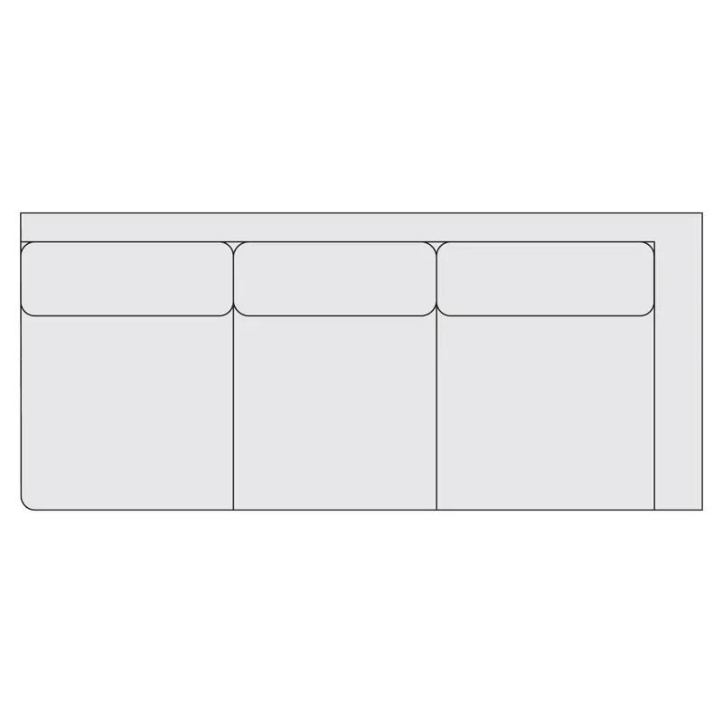 Signature Seating Fabric Right Arm Sofa