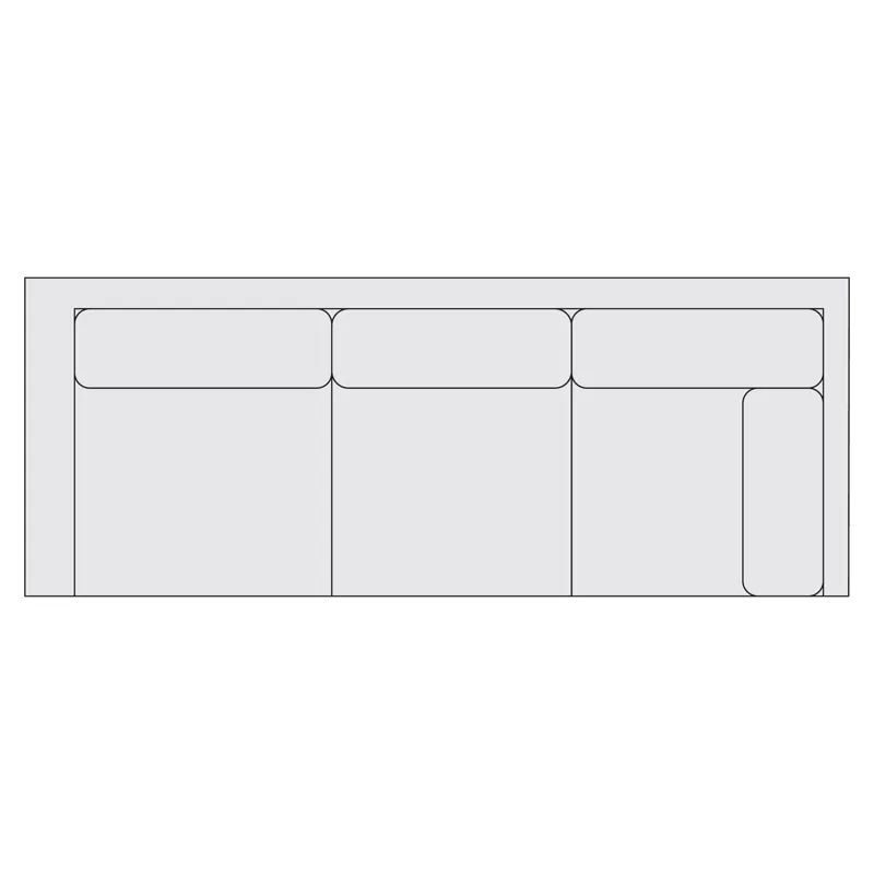 Signature Seating Fabric Right Arm Return Sofa