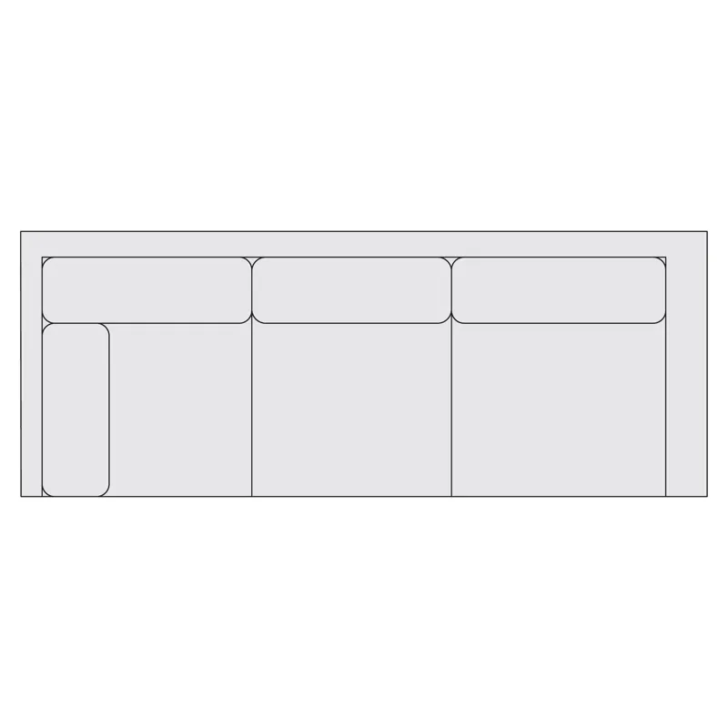 Signature Seating Fabric Left Arm Return Sofa