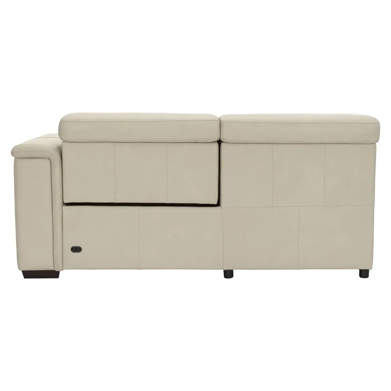Lioni Leather Right Arm Power Motion Loveseat