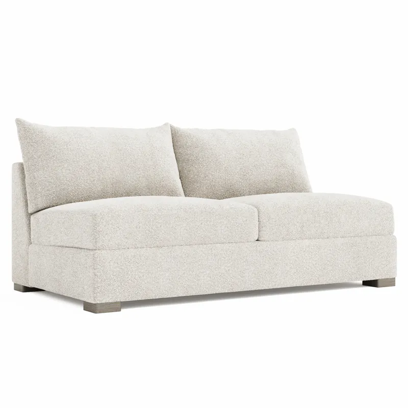 Helena Fabric Armless Loveseat
