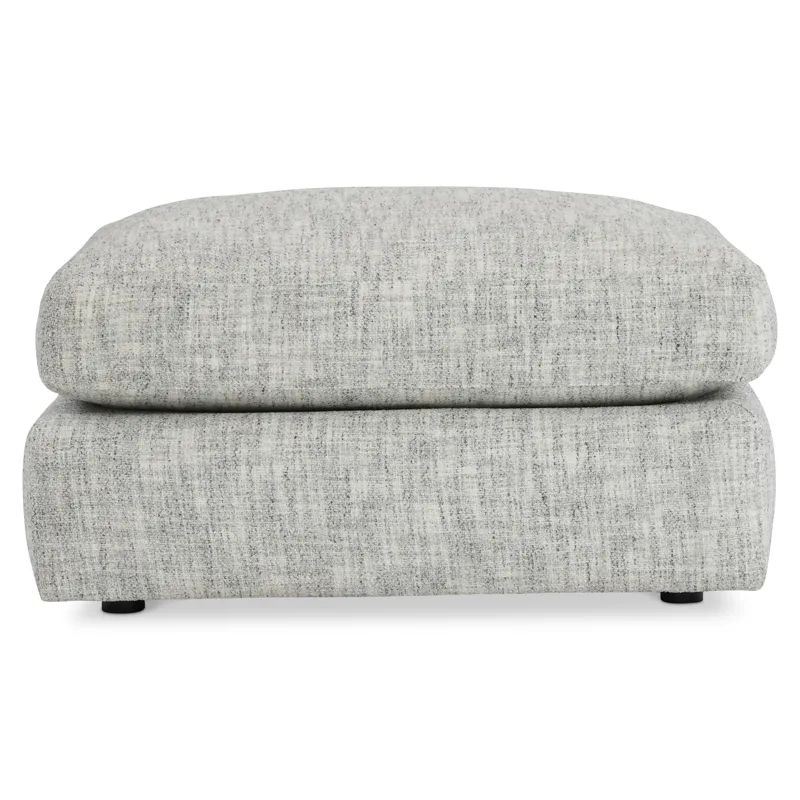 Plush Serena Fabric Ottoman