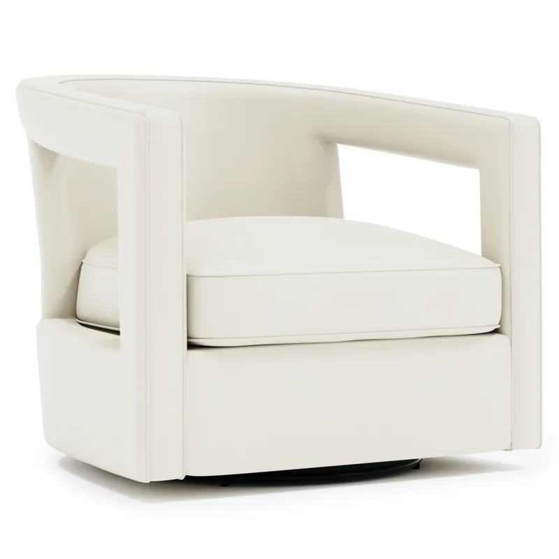 Alana Leather Swivel Chair