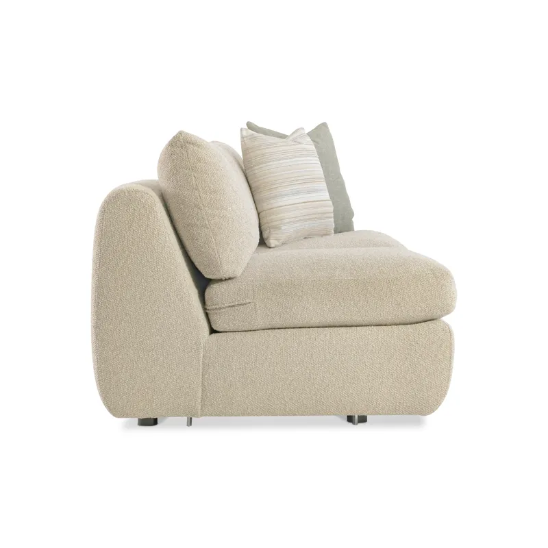 Plush Jules Fabric Right Arm Loveseat