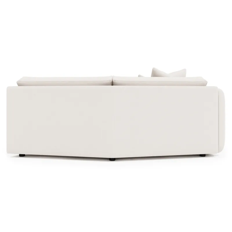 Soleil Fabric Left Arm Loveseat