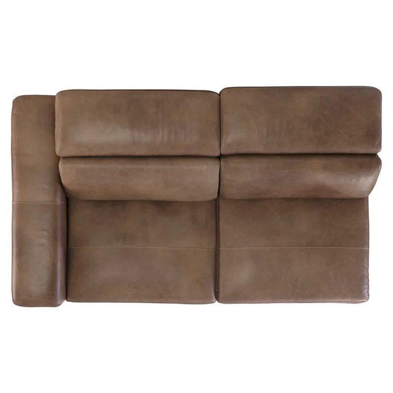 Lioni Leather Left Arm Power Motion Loveseat