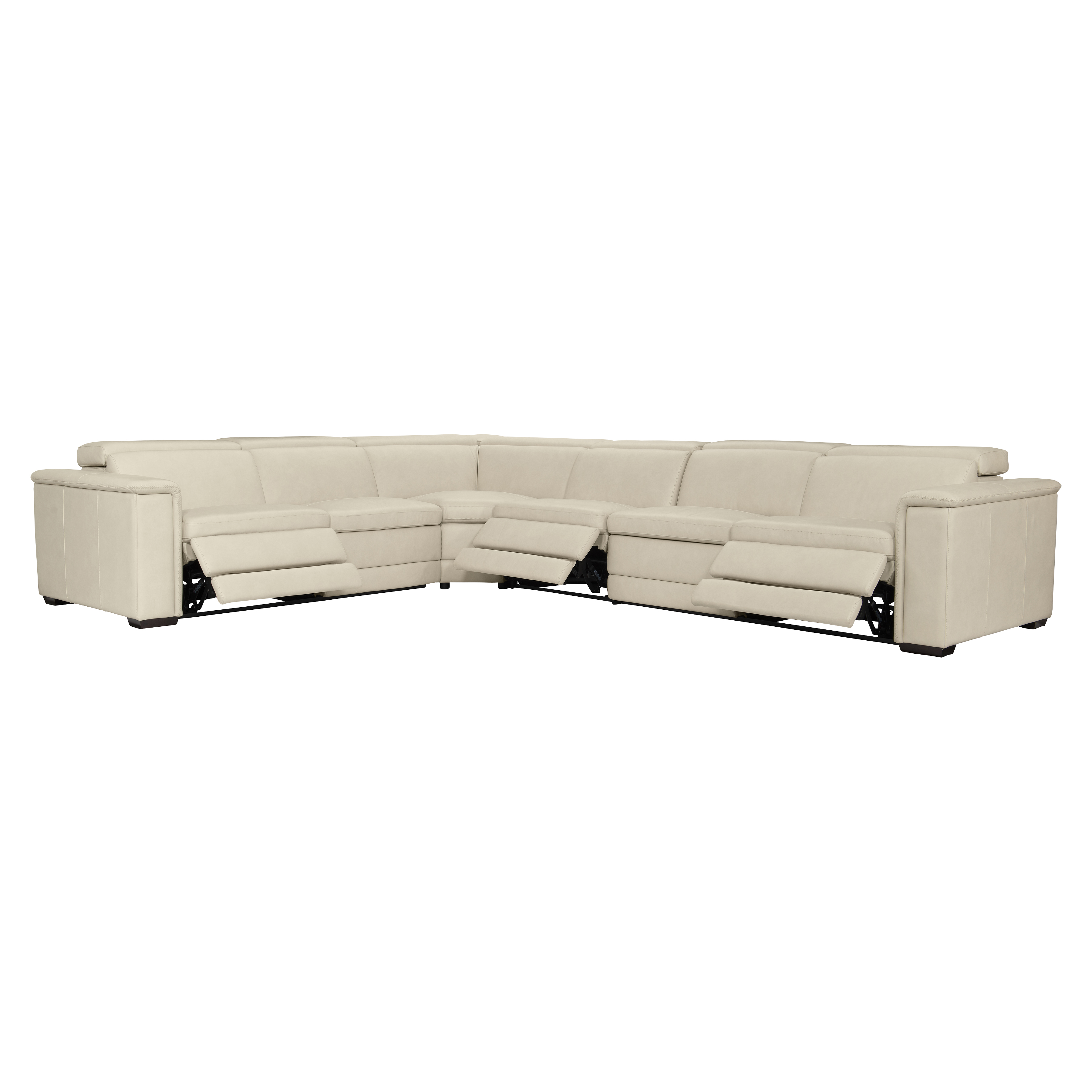 Lioni Leather Power Motion Sectional K1729 by Bernhardt Furniture at