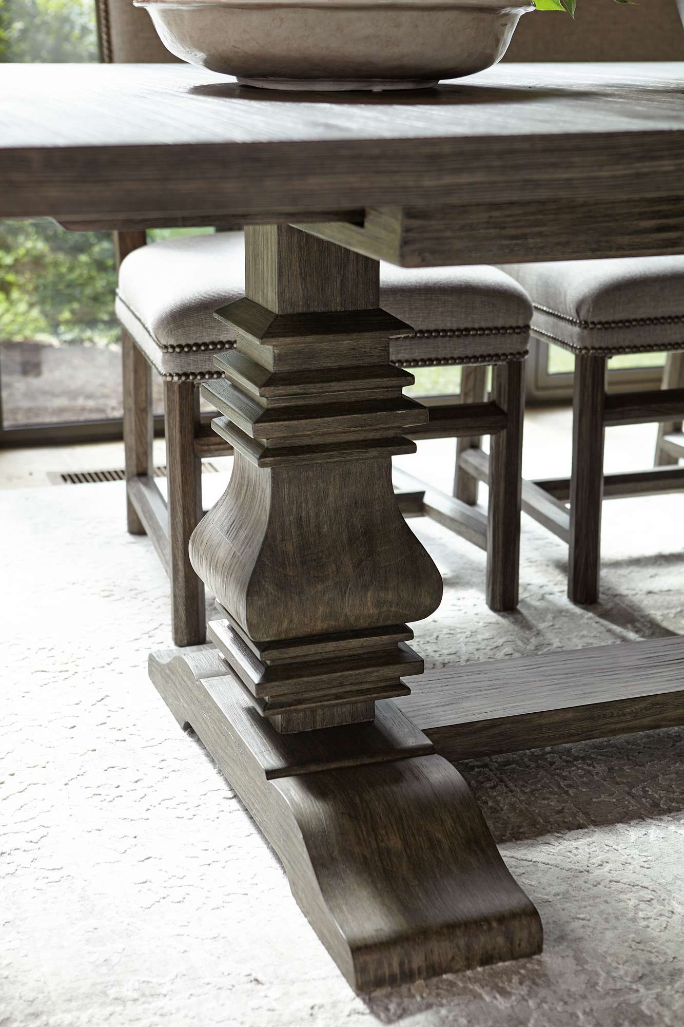 Dining Table 397224, 397226 by Bernhardt Furniture at Wright