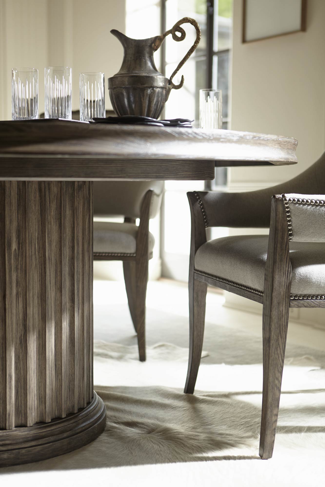 Round Dining Table NIS131931539 by Bernhardt Furniture at The Furniture Mall