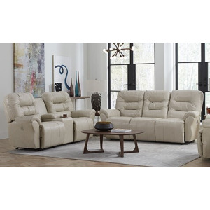 Unity Leather/Vinyl Motion Sofa & Console Loveseat Set