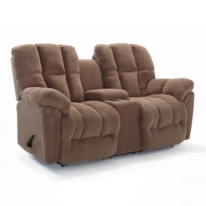 Lucas Fabric Rocker Console Loveseat