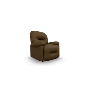 Zaynah Leather/Vinyl Rocker Recliner - Saddle Leather