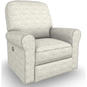 Josey Fabric Power Tilt Headrest Swivel Glider Recliner