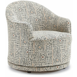 April Fabric Swivel Glider Chair