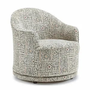 April Fabric Swivel Glider Chair