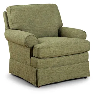 Fabric Swivel Glider Chair