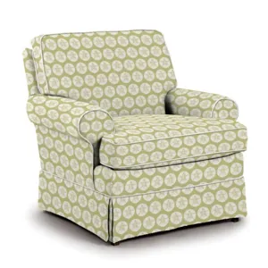 Fabric Swivel Glider Chair