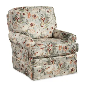 Fabric Swivel Glider Chair