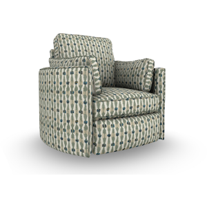 Luana Fabric Swivel Recliner