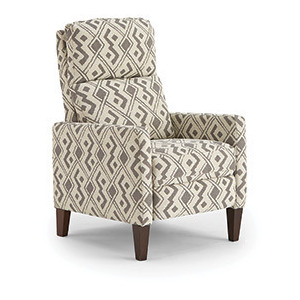 Janae Fabric Power High Leg Recliner - Espresso