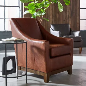 Fabric Stationary Chair - Honey Birch