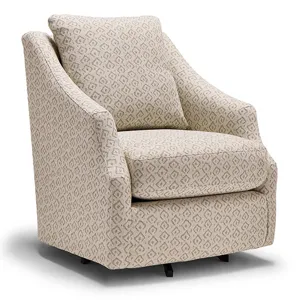 Fabric Swivel Glider Chair