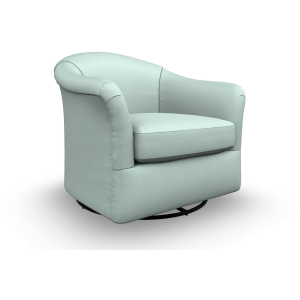 Darby Fabric Swivel Glider Chair - Haze