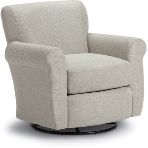 Gemily Fabric Swivel Glider Chair