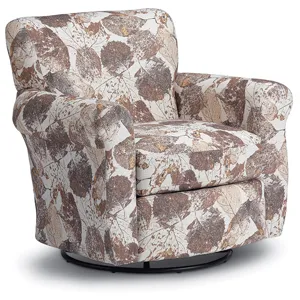 Fabric Swivel Glider Chair