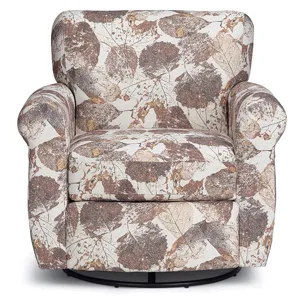 Fabric Swivel Glider Chair